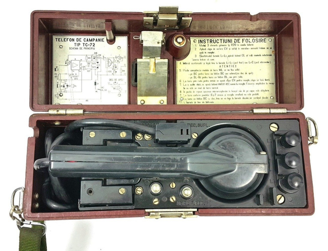 Military Campaign Telephone, Cold War era, Romanian Army Surplus