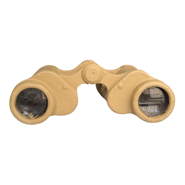 SOVIET BINOCULARS 8X30 I.O.R. - WWII - PAINTED WH DUNKEL GELB - NEFUNCTIONAL - REPRO