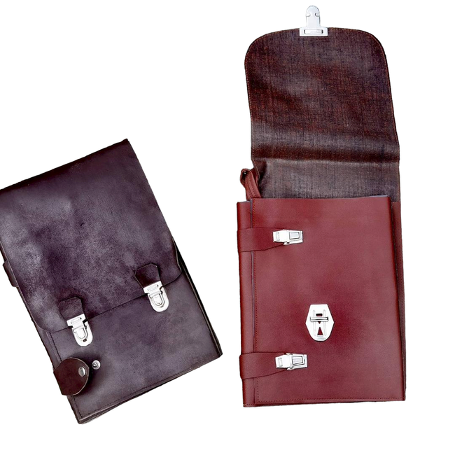 Imitation leather bag - Map  case military from RSR period - Surplus Romanian Army - Like NEW