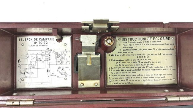 Military Campaign Telephone, Cold War era, Romanian Army Surplus