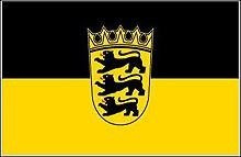 ZÁSZLÓ (91 x 152) cm BADEN-WÜRTTEMBERG