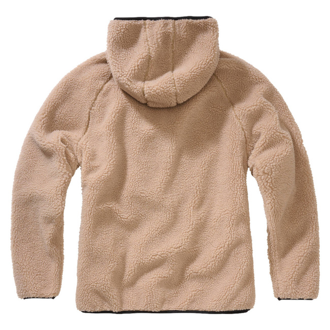 Női Teddyfleece kabát kapucnival - camel - Brandit