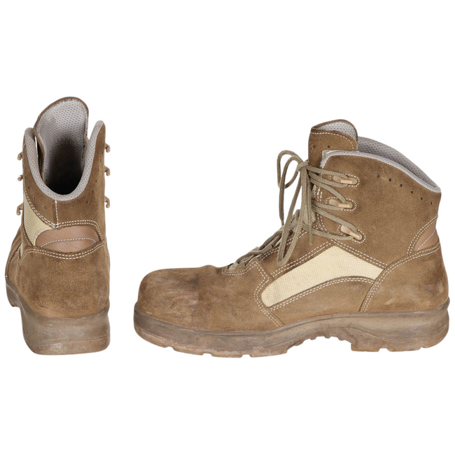 TROPICAL BOOTS - MINENSUCHER - S3 - GERMAN ARMY MILITARY SURPLUS BW - KHAKI - USED