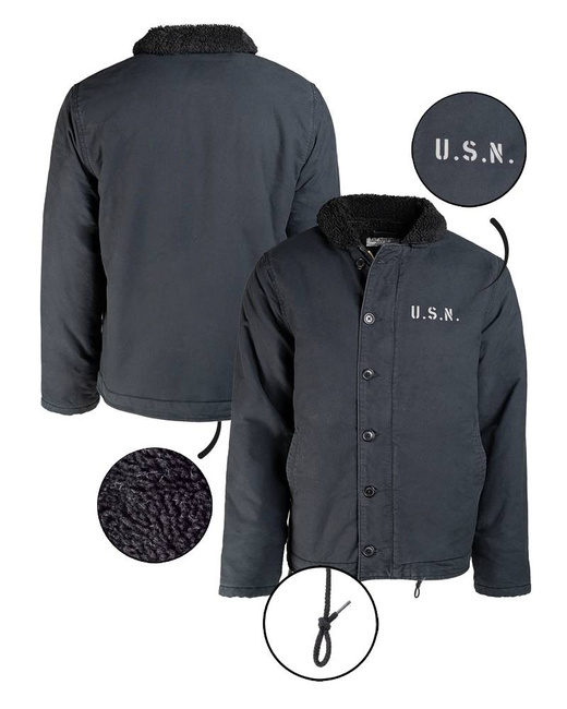 US NAVY DECK JACKET - N-1 - Mil-Tec - DARK BLUE