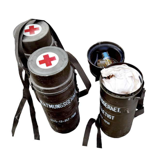 Vintage orvosi lélegeztetőgép - Gyűjteményi darab - Ruben ballon - román hadsereg feleslege