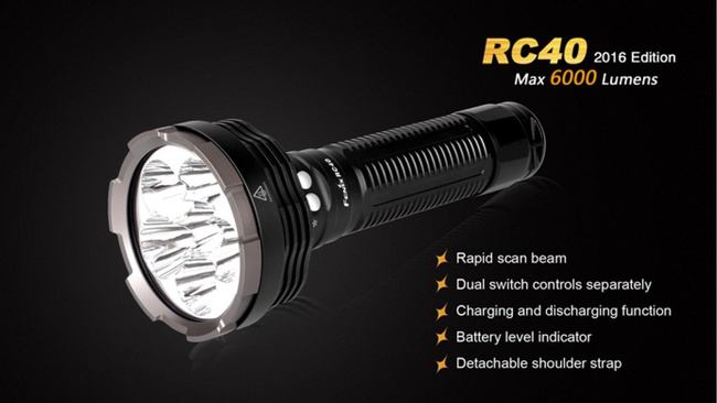 Lámpák, zseblámpa, Fenix RC40, vízálló