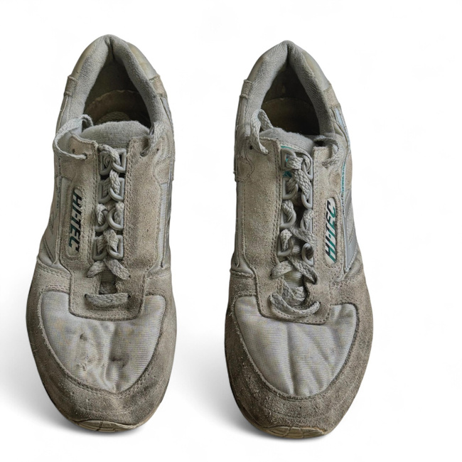 SPORTS SHOES - HI TEC - SILVER SHADOW - BRITISH ARMY MILITARY SURPLUS - WHITE - USED