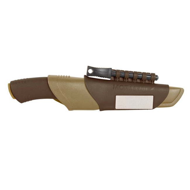 BUSHCRAFT SURVIVAL DESERT KNIFE - STAINLESS STEEL - KHAKI - MORAKNIV®