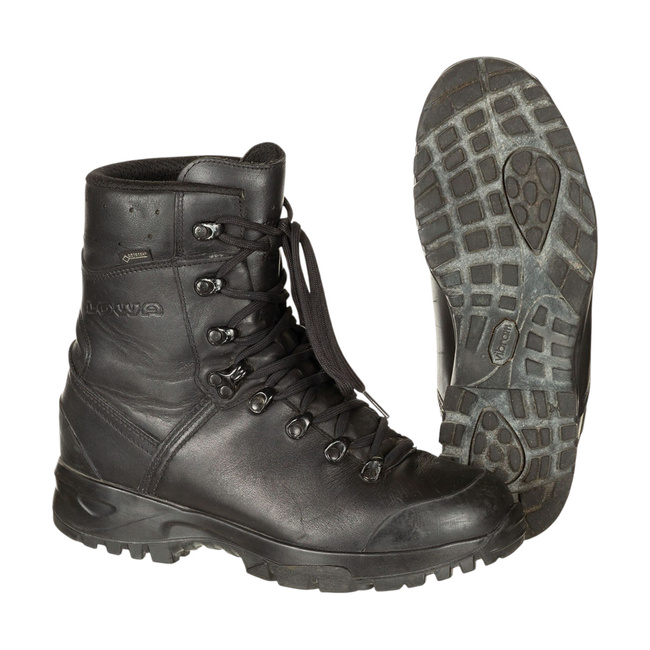 HARCI BAKANCS - LOWA - MODELL 2018 - NÉMET HADSEREG KATONAI FELESLEG - FEKETE - HASZNÁLT