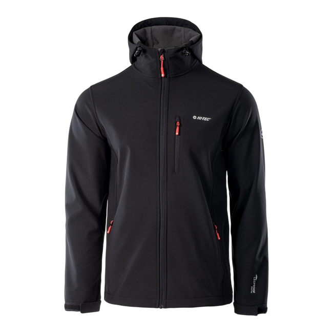 CAEN SOFTSHELL KABÁT FÉRFIAKNAK - FEKETE/FŰSZERES NARANCSSÁRGA - MAGNUM