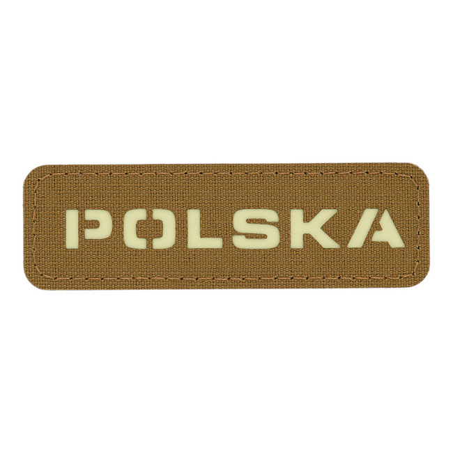 PATCH POLSKA 25 x 80 MM LASER CUT - COYOTE/GID - M-TAC
