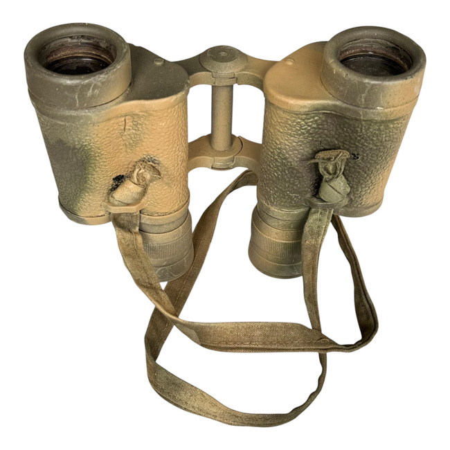 SOVIET BINOCULARS 8X30 I.O.R. - WWII - PAINTED CAMOUFLAGE 2 COLORS - NON FUNCTIONAL - REPRO