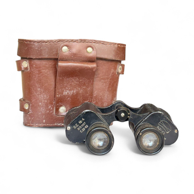 Vintage katonai távcső eredeti tokkal - I.O.R. 8x30 - B.C.N. 4 - Surplus Román hadsereg - Hidegháború - Használtan