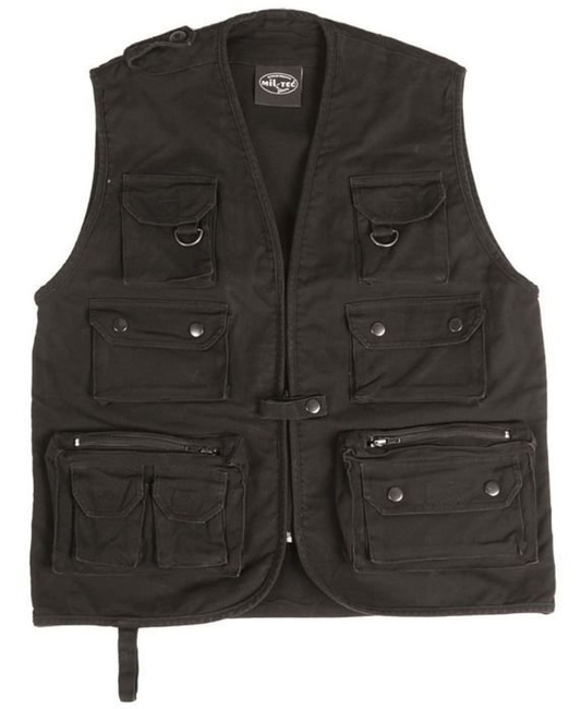 Black MOLESKIN HUNTING AND FISHING VEST