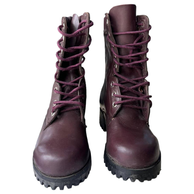 EJTŐERNYŐS CSIZMA - KATONAI FELESLEG A ROMÁN HADSEREGBŐL - BORDÓ - JÓ ÁLLAPOTBAN