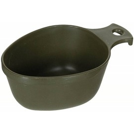 Field Cup - Military Surplus from the Swedish Army - OD green, plastic, used