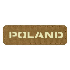 POLAND PATCH - 25 x 80 mm - LASER CUT - COYOTE/GID - M-TAC