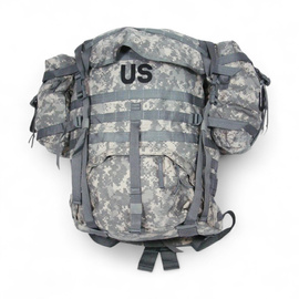 Molle II hátizsák külső fémkerettel - Amerikai hadsereg katonai felesleg - ACU terepszínű - Használt