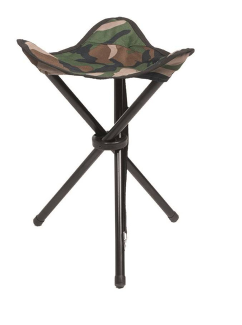 3-LEGGED FOLDING STOOL FOR CAMPING - Mil-Tec - WOODLAND