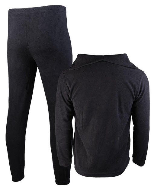 TERMIKUS FLEECE ALSÓNEMŰ SZETT CIPZÁRRAL - Mil-Tec® - FEKETE