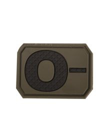 3D BLOOD TYPE PATCH - Mil-Tec - OD GREEN - O NEG