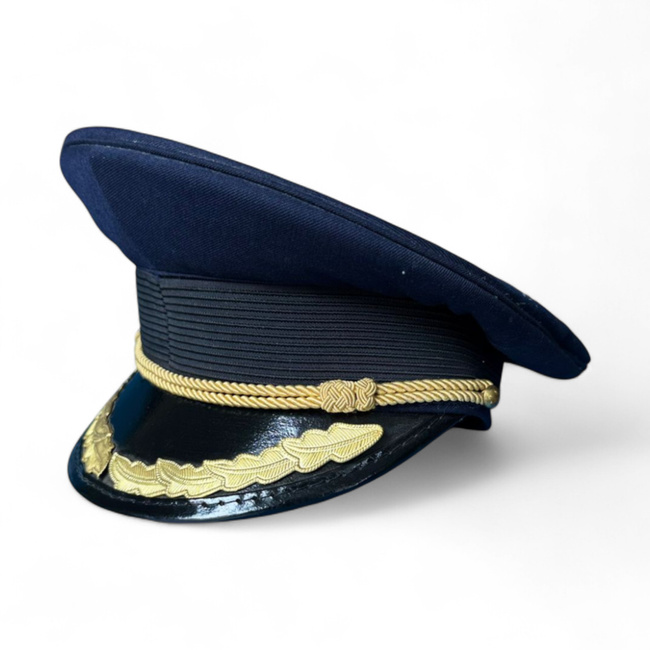 Tiszt sapka - Román hadsereg katonai felesleg RSR időszak - Kék - Újszerű