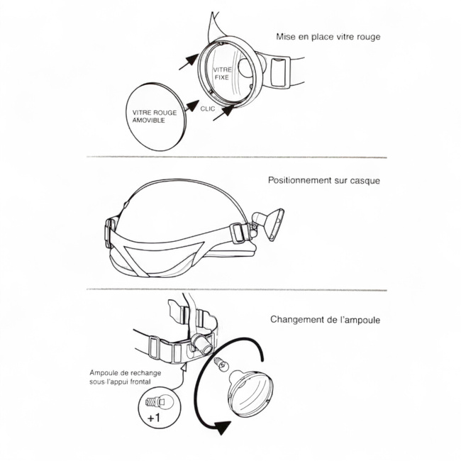 LAGO fejlámpa - Francia Hadsereg katonai felesleg - Zöld olíva/CCE-álca - Mint új