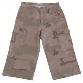 US Cargo Pants, 3/4 length, 3 col. Desert-Stone - RipStop
