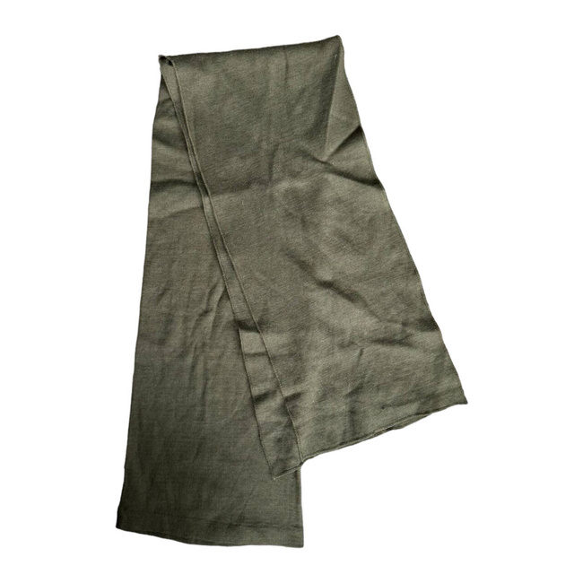 WOOL SCARF - 1960 - GREEN OD - MILITARY SURPLUS - IN GOOD CONDITION