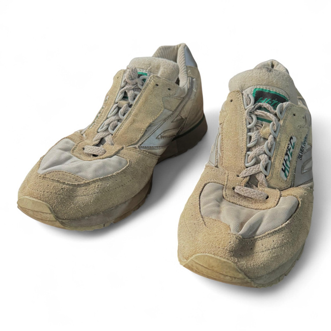 SPORTS SHOES - HI TEC - SILVER SHADOW - BRITISH ARMY MILITARY SURPLUS - WHITE - USED