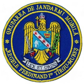 EMBLEMA GRUPAREA DE JANDARMI MOBILA TARGU-MURES, CU APLICARE TERMICA