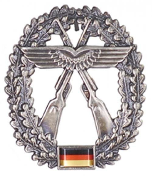 JELVÉNY GENUINE GERMAN ARMY METAL BERET BADGE ´LUFTWAFFEN-SICHERUNG´