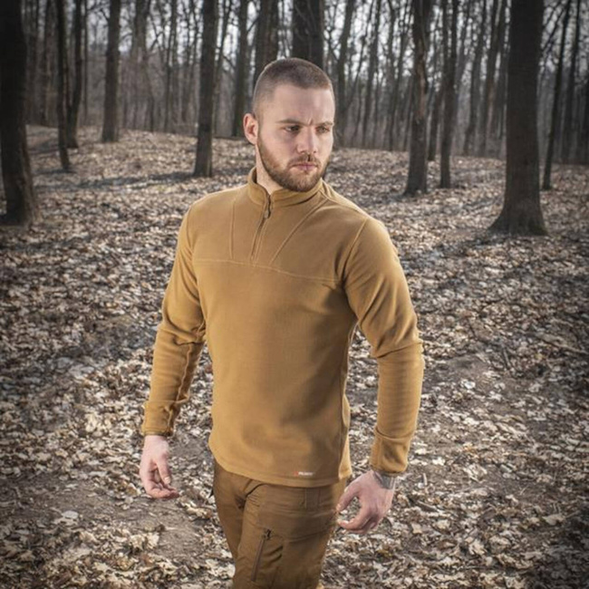 FLEECE SWEATER - DELTA - POLARTEC - COYOTE  - M-TAC