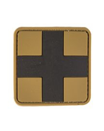 PVC 3D FIRST-AID PATCH WITH HOOK&LOOP CLOSURE - Mil-Tec® - COYOTE - LARGE