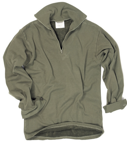 British Od Tricot Shirt With Zipper Used