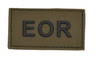 "EOR" VELCRO PATCH - FEKETE/OD