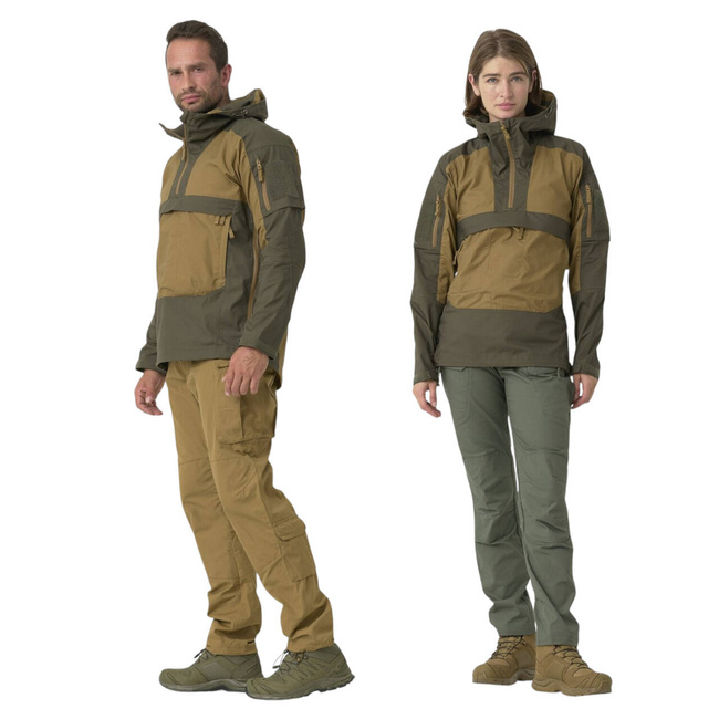 Unisex Tracer Anorak kabát - Polipamut  Stretch Ripstop - RAL 7013 Zöld - Helikon Tex
