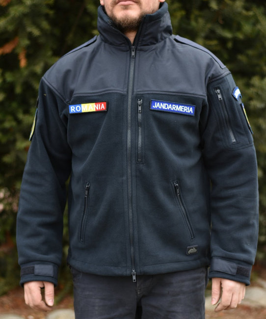 POLAR JACKET - CLASSIC ARMY - HELIKON TEX - NAVY BLUE - WITH EMBLEMS - JANDARMERY