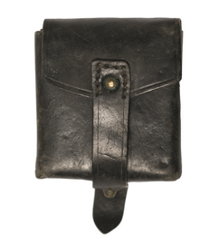 Italian Black Leath.cartridge Pouch Used