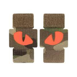 TIGER EYES LASER CUT PATCH (couple) - MULTICAM/RED - M-TAC