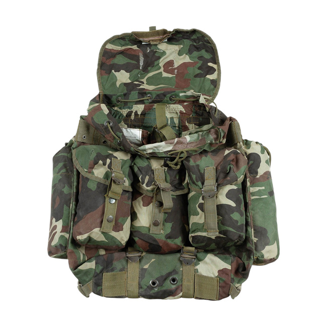 5 POUCH BACKPACK - ALICE PACK - TURKISH ARMY MILITARY SURPLUS - TURKISH WOODLAND CAMO - USED