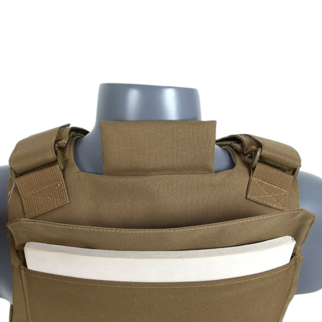 Standard taktikai melleny soft dummy ballisztikus betétekkel - Delta Soft Body Armor - Tan - 8FIELDS