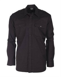 FIELD SHIRT - COTTON RIPSTOP - Mil-Tec - BLACK