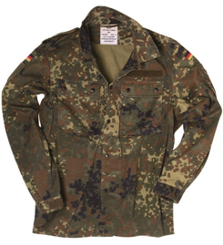 GERMAN FIELD SHIRT - FLECKTARN TROPICAL 5 COLORS - MILITARY SURPLUS - USED