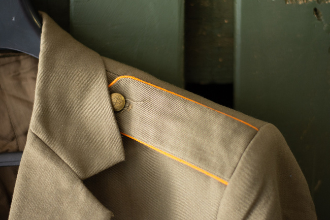 Egyenruha dzseki - Román katonai felesleg - Khaki - Használt