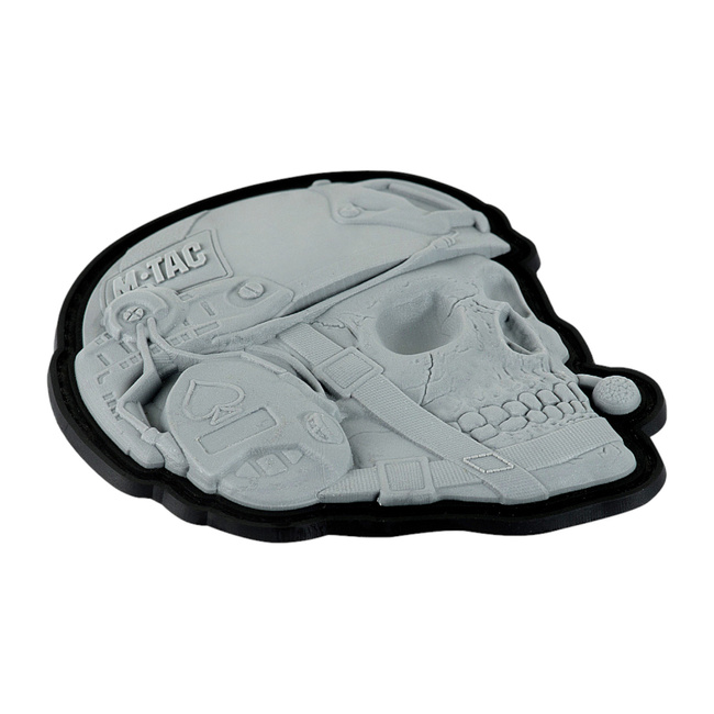 OPERATOR SKULL JELVÉNY - 3D PVC - SZÜRKE - M-TAC