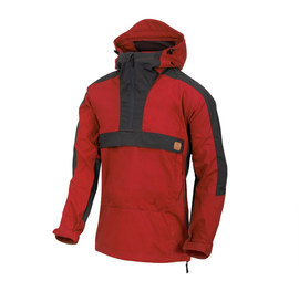 WOODSMAN Anorak Dzseki -  Helikon Tex ® - Piros Szurke