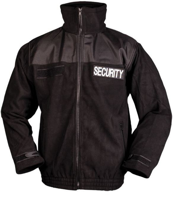 BLACK SECURITY FLEECE JACKET