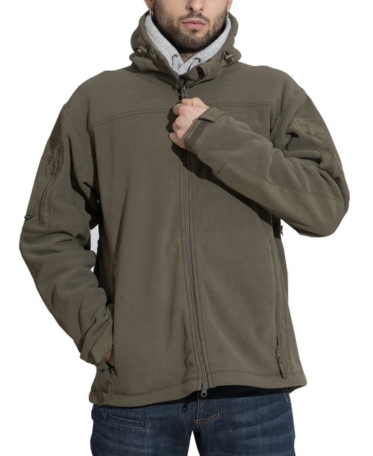 FLEECE DZSEKI - "HERCULES" - PENTAGON® - FEKETE