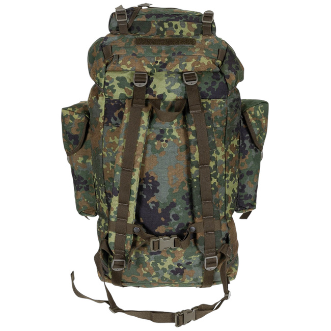 NAGY HÁTIZSÁK - 65 L - KATONAI TÖBBLET NÉMET HADSEREG BW - FLECKTARN CAMO - HASZNÁLT - KIVÁLÓ ÁLLAPOTÚ